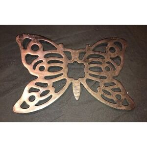 Trivet Butterfly 11" by 7" FB Rogers Italy Silver EP Zinc Kitchen